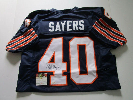 Gale Sayers, Chicago Bears Running Back, NFL Hall of Fame, Autographed Jersey w COA