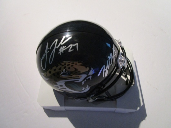 Blake Bortles & Leonard Fournette, Jacksonville Jaguars,Autographed Mini Helmet with COA from UAAA