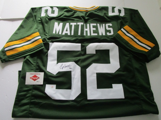 Clay Matthews III, Green Bay Packers, 6 Time All Pro, Autographed Jersey w COA
