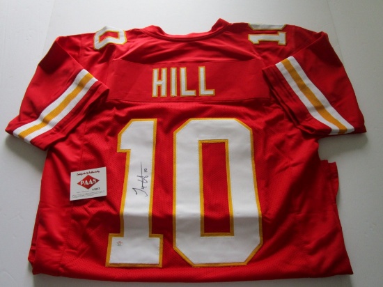 Tyreek Hill, Kansas City Chiefs, 3 time Pro Bowler, Autographed Jersey w COA