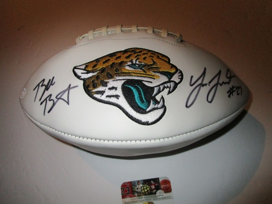 Blake Bortles & Leonard Fournette, Jacksonville Jaguars,Autographed Football w COA