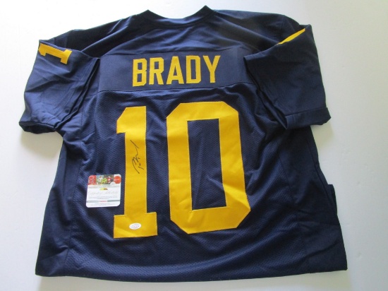 Tom Brady, Michigan, 6 time Super Bowl Champion, Autographed Jersey w COA