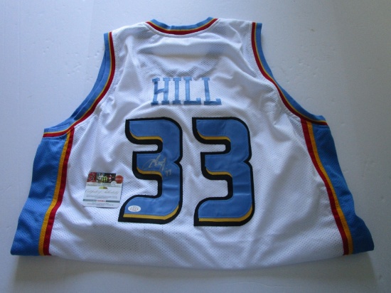 Grant Hill, Detroit Pistons, NBA Hall of Fame, Autographed Jersey w COA