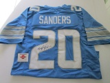 Barry Sanders, Detroit Lions Running Back, NFL Hall of Fame, Autographed Jersey w COA