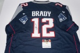 Tom Brady, New England Patriots, 6 time Super Bowl Champion, Autographed Jersey w COA