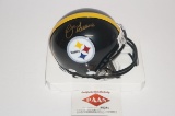 Joe Greene, Pittsburgh Steelers, Hall of Fame, Autographed Mini Helmet w COA
