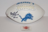 Barry Sanders, Detroit Lions, NFL Hall of Fame, Autographed Football w COA