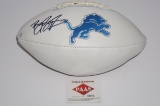 Barry Sanders, Detroit Lions, NFL Hall of Fame, Autographed Football w COA