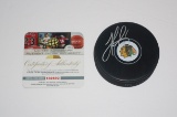 Jonathan Toews, Chicago Blackhawks star, Autographed Puck w COA