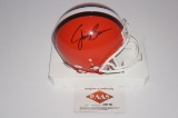 Jim Brown, Cleveland Browns, Hall of Fame, Autographed Mini Helmet w COA