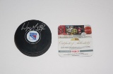 Wayne Gretzky, Edmonton Oilers, Greatest Hockey Player of All Time, Autographed NHL Hockey Puck w CO