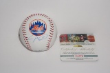 Jacob DeGrom, NY Mets, Cy Young Winner, Autographed OML Baseball w COA