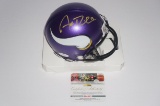 Adam Thielen, Minnesota Vikings, two time all Star, Autographed Helmet w COA