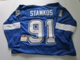 Steven Stamkos, Tampa Bay Lightning, 2 time Leading Scorer, Autographed Jersey  w COA