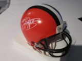 Jabril Peppers, Cleveland Browns, Pro Bowler, Autographed Mini-Helmet w PAAS COA