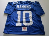 Eli Manning, NY Giants, 2 Time Super Bowl MVP, Autographed Jersey w COA