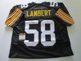 Jack Lambert, Pittsburgh Steelers, NFL Hall of Fame, Autographed Jersey w COA