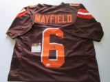 Baker Mayfield, Cleveland Browns Star Quarterback, Autographed Jersey w COA