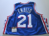 Joel Embiid, Philadelphia 76ers, 2 Time All Star, Autographed Jersey w COA