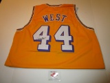 Jerry West, LA Lakers, 14 Time NBA All Star, Autographed Jersey w COA