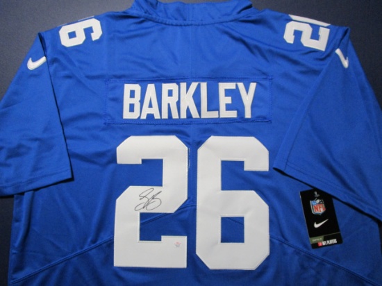 Saquon Barkley of the New York Giants signed autographed football jersey PAAS COA 247