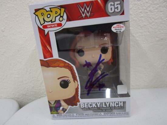 Becky Lynch of the WWE signed autographed POP Funko Figure PAAS COA 129