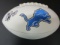 Calvin Johnson of the Detroit Lions signed autographed logo football AAA COA 309