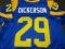 Eric Dickerson of the LA Rams signed autographed football jersey PAAS COA 830