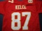 Travis Kelce of the Kansas City Chiefs signed autographed football jersey PAAS COA 446