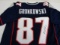 Rob Gronkowski of the New England Patriots signed autographed football jersey PAAS COA 287