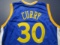 Steph Curry of the Golden State Warriors signed autographed basketball jersey PAAS COA 599