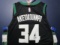 Giannis Antetokounmpo of the Milwaukee Bucks signed autographed basketball jersey PAAS COA 134