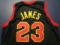 LeBron James of the Cleveland Cavaliers signed autographed basketball jersey CA COA 746