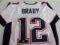 Tom Brady of the New England Patriots signed autographed football jersey PSAS COA 029