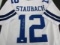 Roger Staubach of the Dallas Cowboys signed autographed football jersey UA COA 239