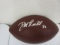 Danny Amendola of the New England Patriots signed autographed brown football AAA COA 030