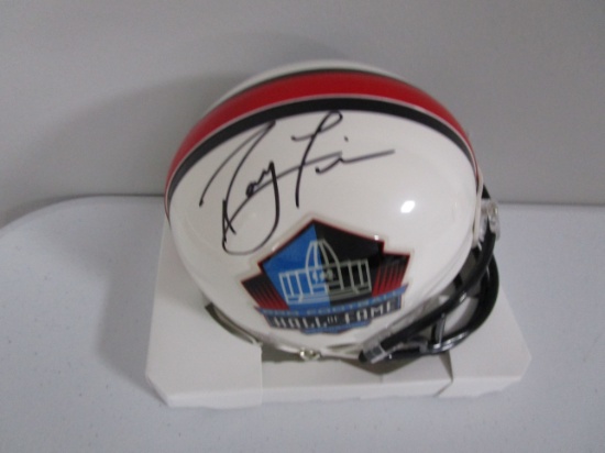 Ray Lewis of the Baltimore Ravens signed autographed mini HOF football helmet PAAS COA 359