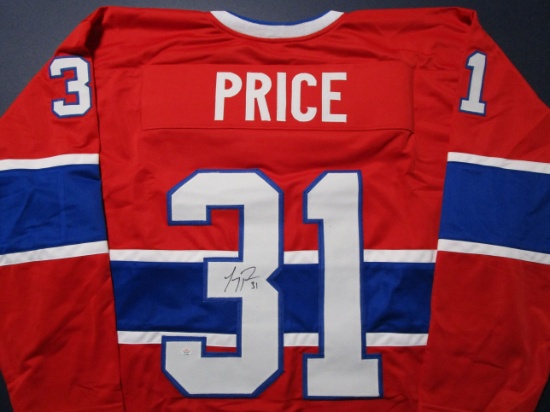 Carey Price of the Canadiens signed autographed hockey jersey PAAS COA 250