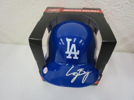 Cody Bellinger of the LA Dodgers signed autographed Baseball Mini Helmet PAAS COA 169