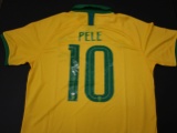 Pele of Brazil Soccer signed autographed soccer jersey PAAS COA 060
