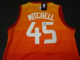 Donovan Mitchell of the Utah Jazz signed autographed basketball jersey PAAS COA 098