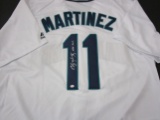 Edgar Martinez of the Seattle Mariners signed autographed baseball jersey PAAS COA 398