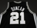 Tim Duncan of the San Antonio Spurs signed autographed basketball jersey PAAS COA 168