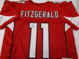 Larry Fitzgerald of the Arizona Cardinals signed autographed football jersey PAAS COA 690