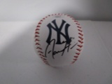 Aaron Hicks of the New York Yankees signed autographed logo baseball PAAS COA 841