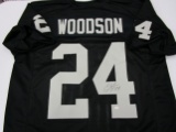 Charles Woodson of the Oakland Raiders signed autographed football jersey PAAS COA 469