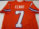 John Elway of the Denver Broncos signed autographed football jersey PAAS COA 827