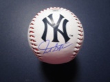 Giancarlo Stanton of the NY Yankees signed autographed logo baseball PAAS COA 837