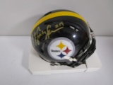 JuJu Smith Schuster of the Pittsburgh Steelers signed mini football helmet PAAS COA 327