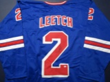 Brian Leetch of the New York Rangers signed autographed hockey jersey PAAS COA 389